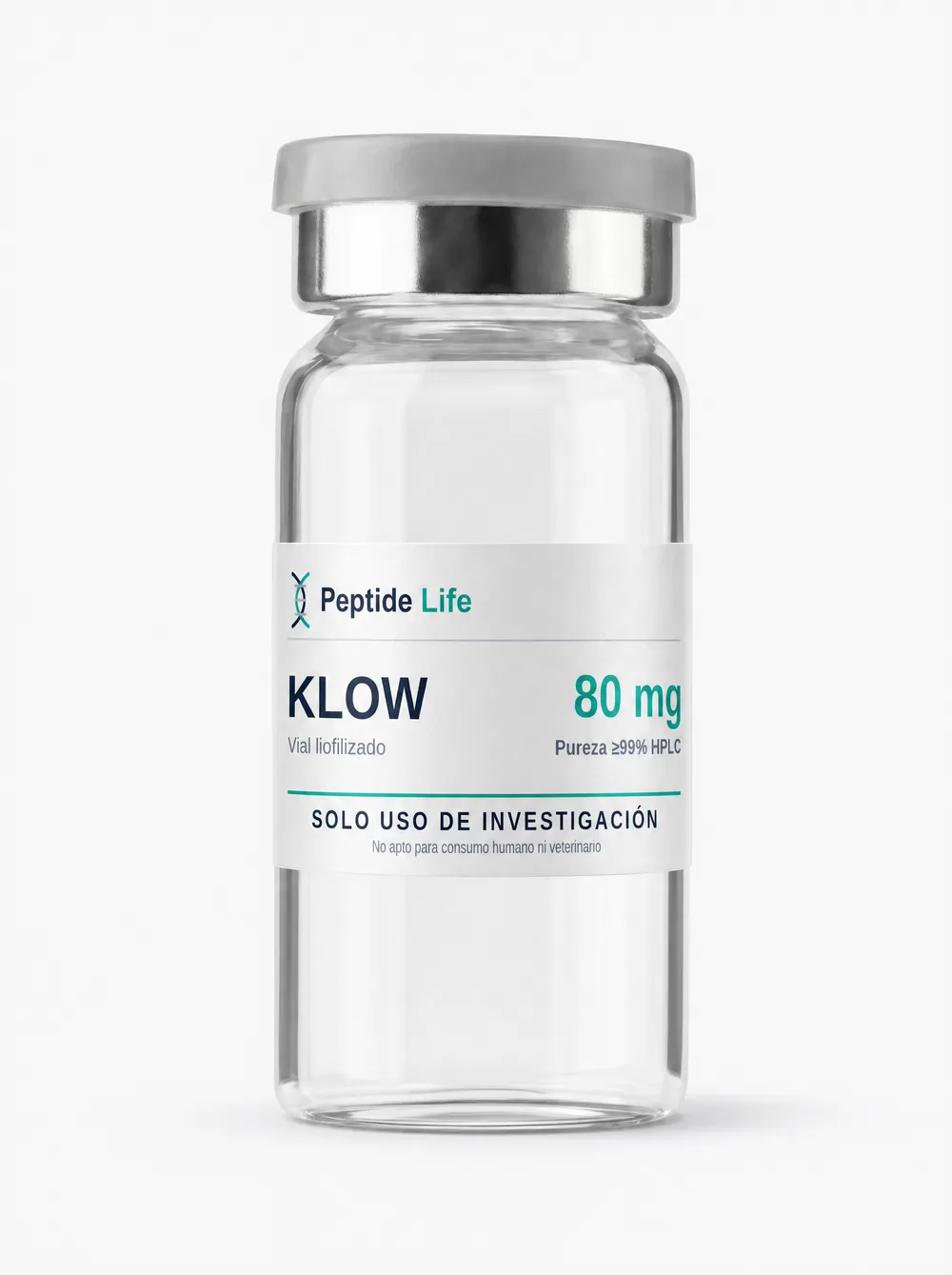 Lyophilized vial 80 mg of KLOW 80 mg — premium formula for experimental protocols on dermal signaling and integral regeneration