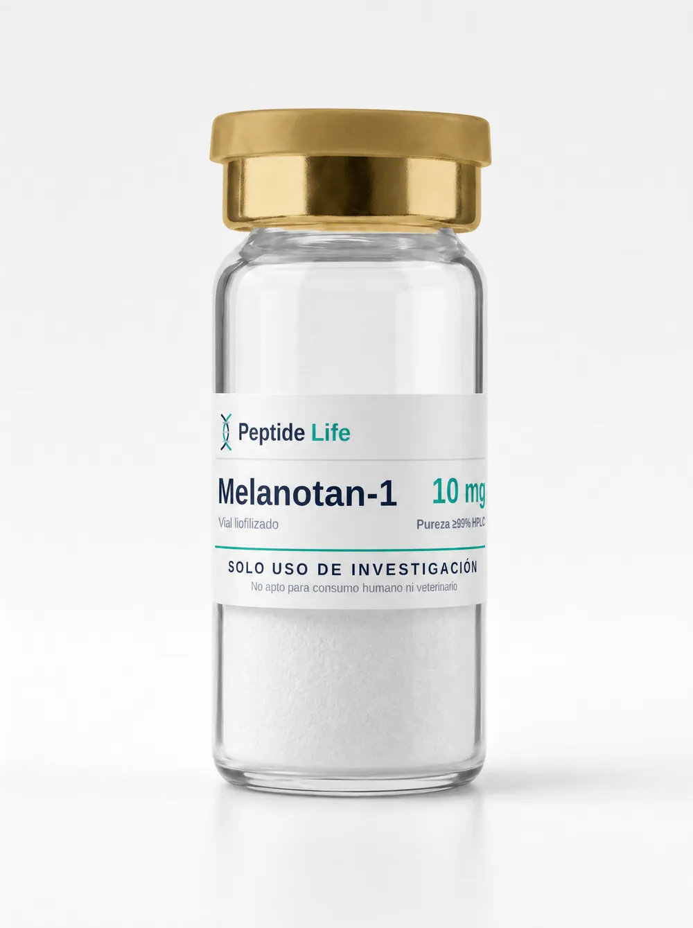 Lyophilized vial 10 mg of Melanotan-1 10 mg — α-msh analog investigated in pigmentation and melanocortin-receptor signaling