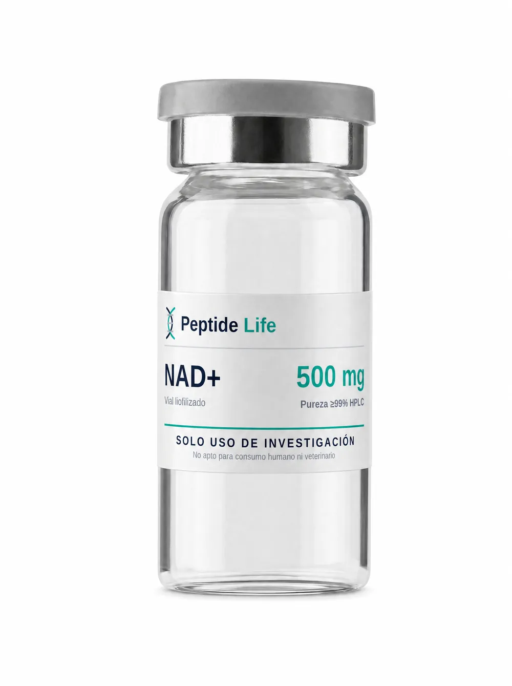 Lyophilized vial 500 mg of NAD+ 500 mg — essential coenzyme for studies of redox metabolism